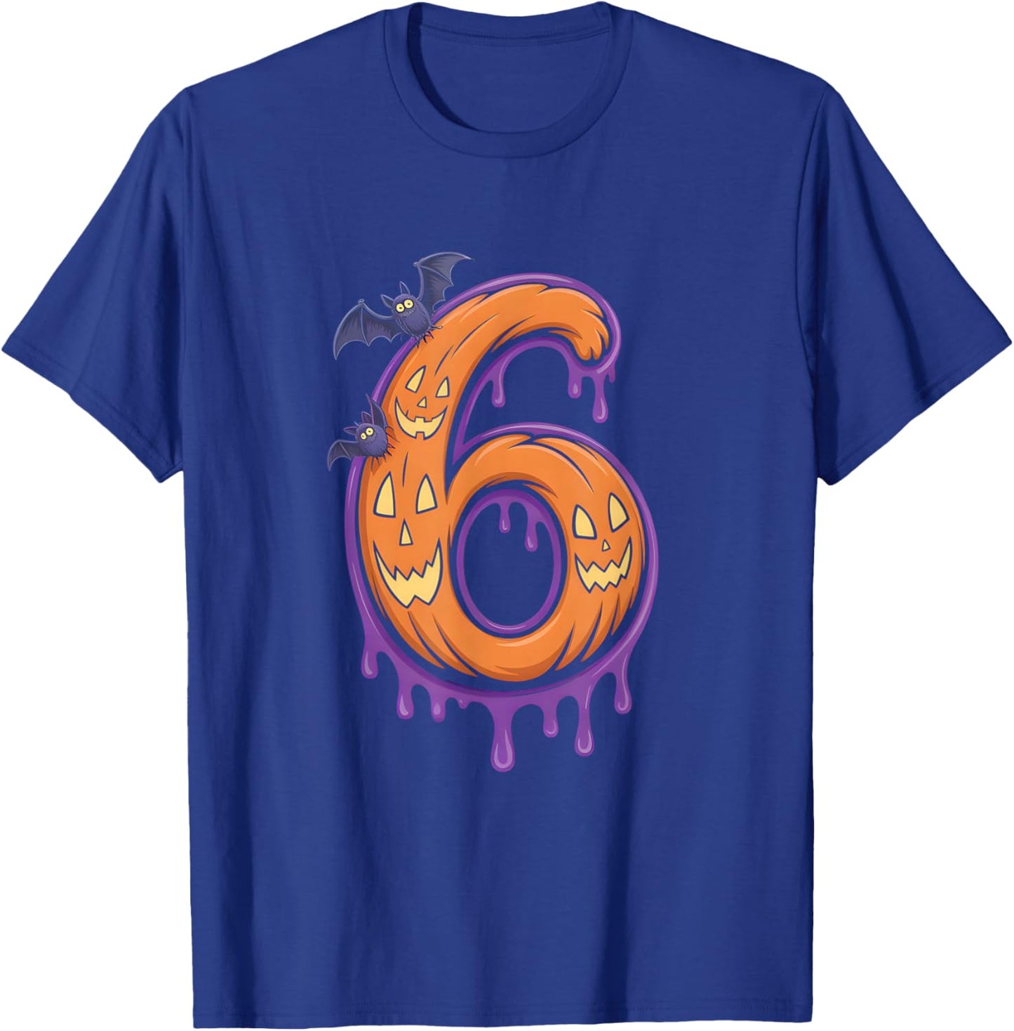 Fun Six Seven 6 7 Meme Design Couples Halloween T-Shirt - T-Shirt | Royal