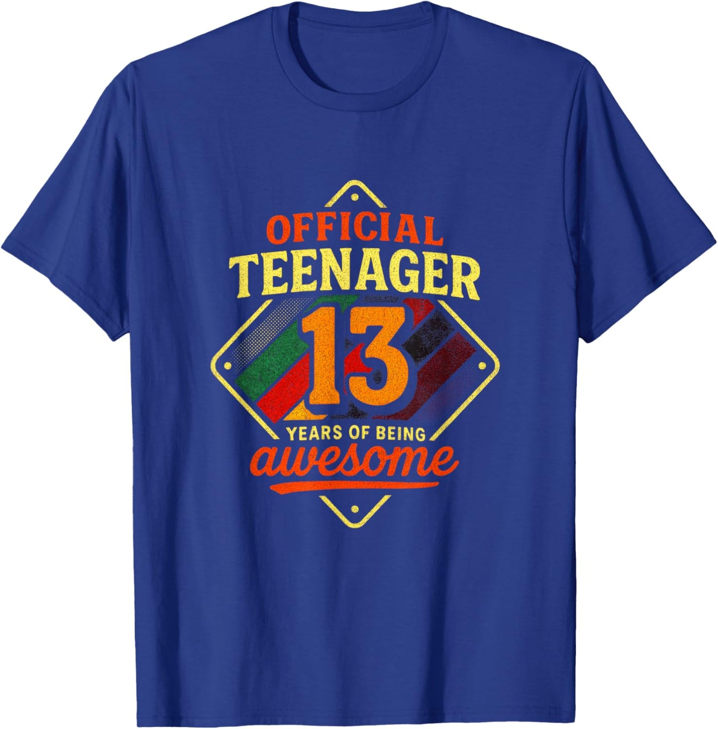 Official Teenager 13 - Birthday Celebration T-Shirt - T-Shirt | Royal