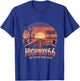 Highway 66 100 Years 1926-2026 Classic Car Lover Anniversary T-Shirt - T-Shirt | Royal