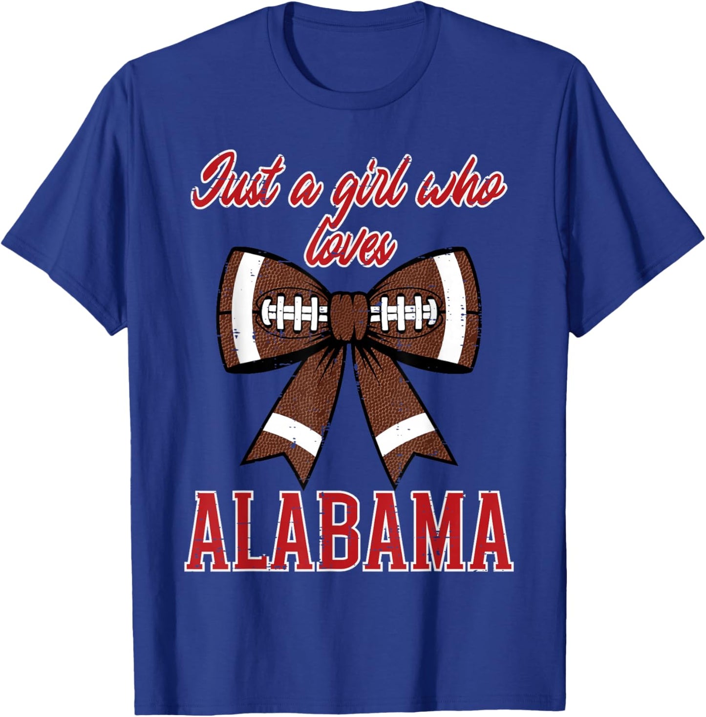 Just A Girl Who Loves Alabama Kids Women Girls Youth Teen T-Shirt - T-Shirt | Royal