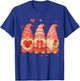 Valentines Day Gnome Hearts Love Cute Family Men Women T-Shirt - T-Shirt | Royal