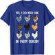 Silkie Chicken Lover Funny Silkie Owner Silkie Chicken Mom T-Shirt - T-Shirt | Royal