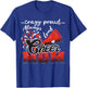 Crazy Proud Cheer Mom Always Loud Spirit T-Shirt - T-Shirt | Royal