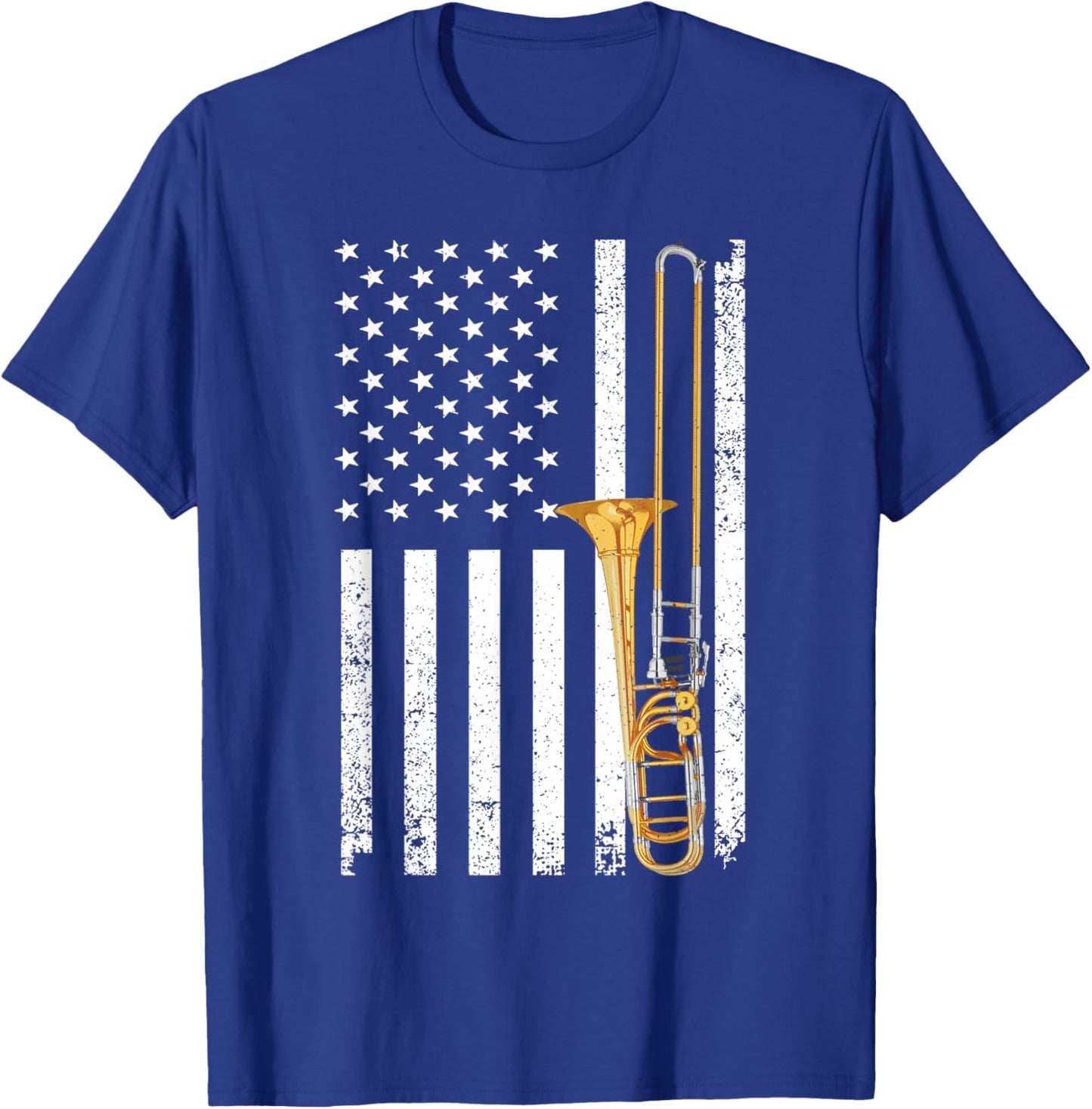 Funny Trombone Design Women Musician Trombone Player T-Shirt - T-Shirt | Royal