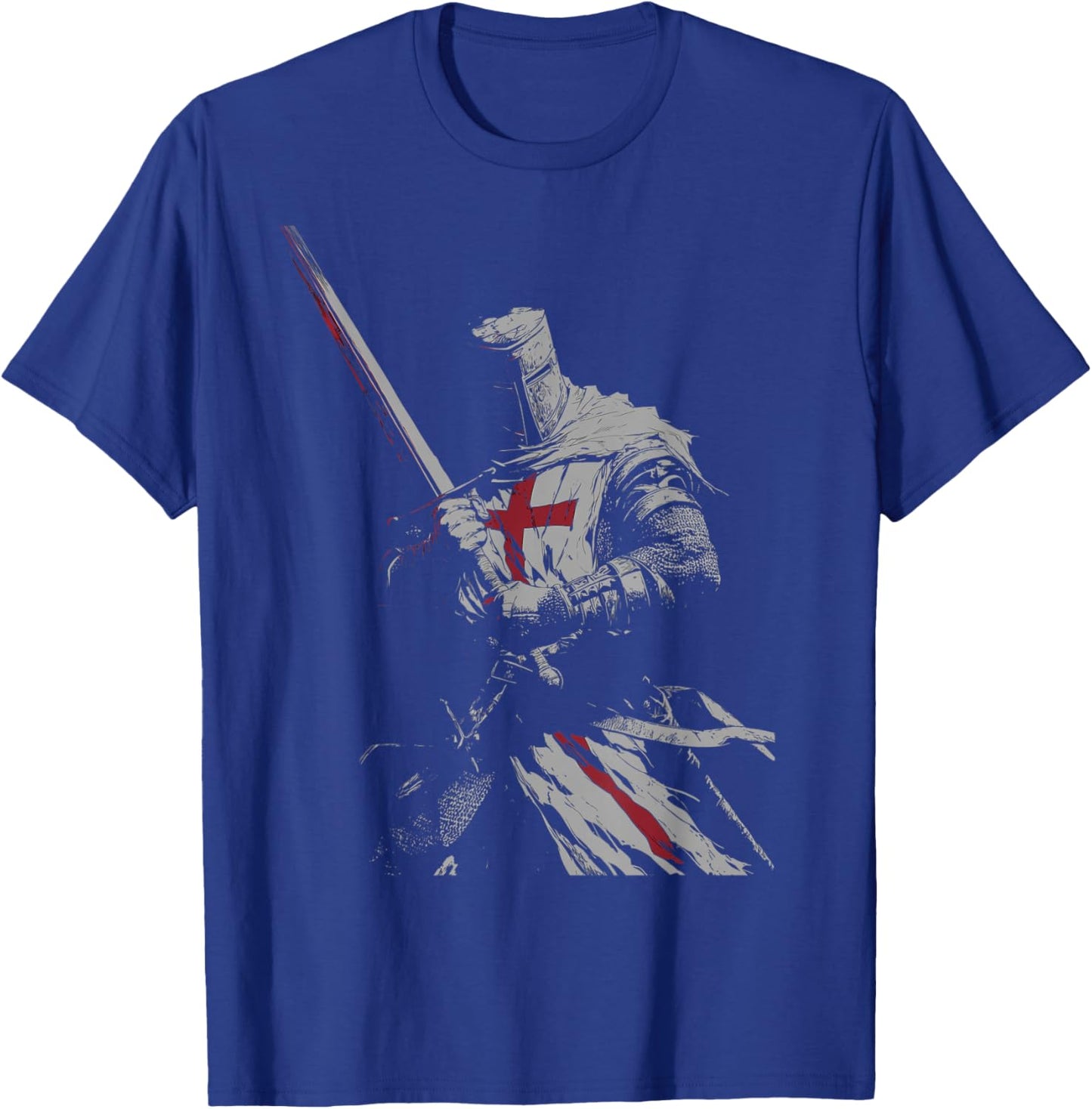 Knight Templar Crusader Warrior Catholic Christian Men Women T-Shirt - T-Shirt | Royal