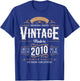 Vintage 2010 Label 16th Birthday Gift Boy Girl 16 Year Old T-Shirt - T-Shirt | Royal