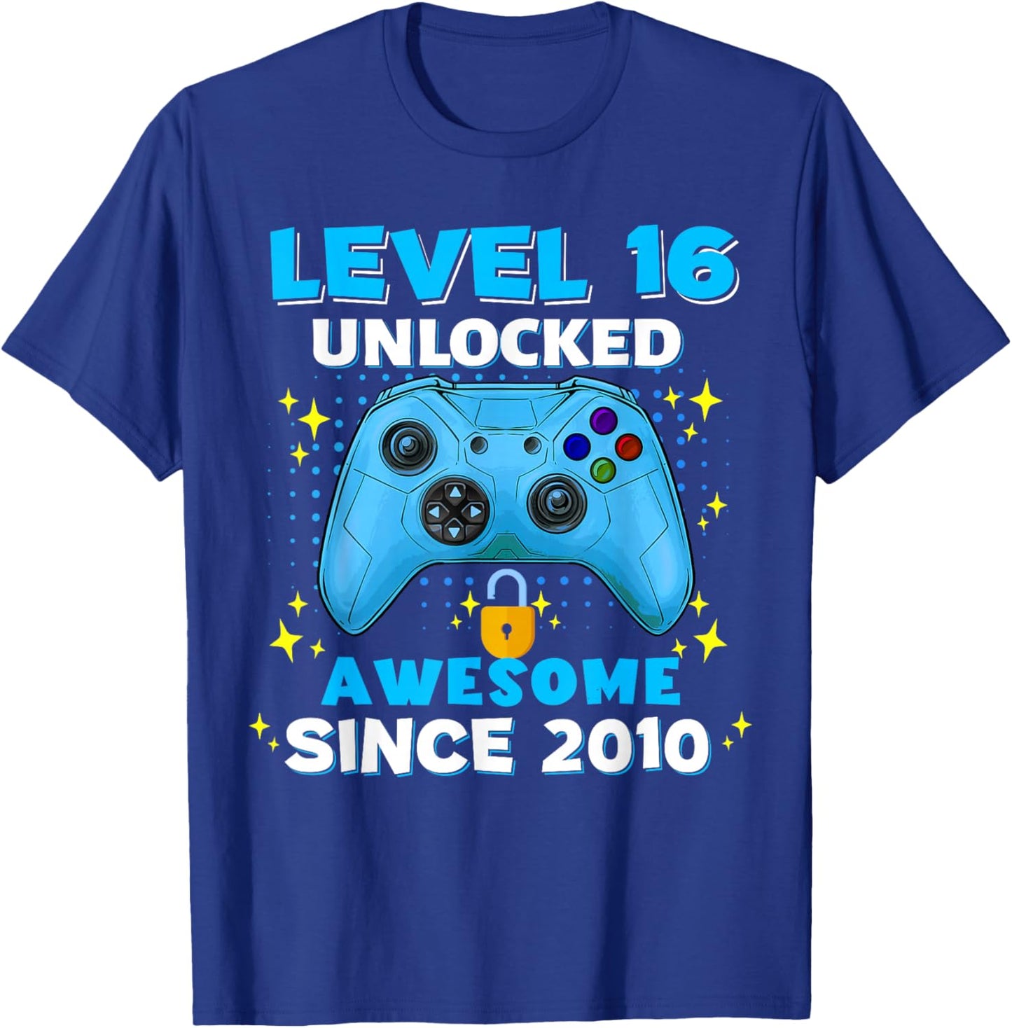 16th Birthday for Boys 16 Years Birthday Kids Gifts T-Shirt - T-Shirt | Royal