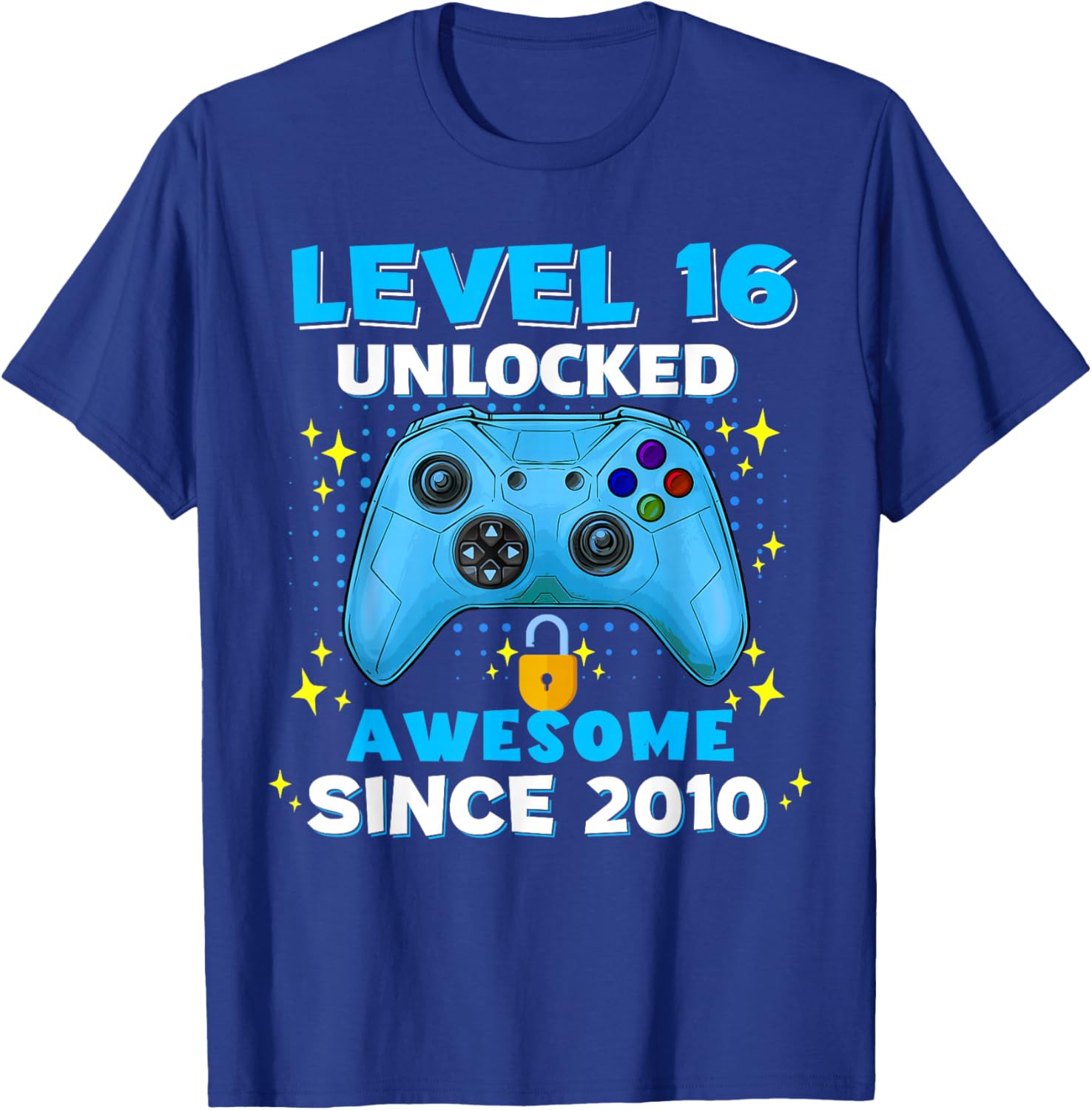 16th Birthday for Boys 16 Years Birthday Kids Gifts T-Shirt - T-Shirt | Royal