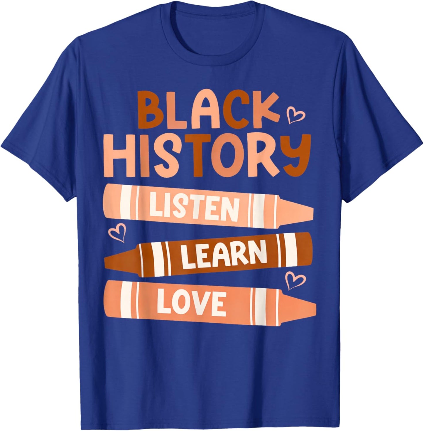 A Black Woman is Speaking Listen and Learn Melanin Educated T-Shirt - T-Shirt | Royal