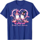 in October We Wear Pink Breast Cancer Heart Dragonflies T-Shirt - T-Shirt | Royal