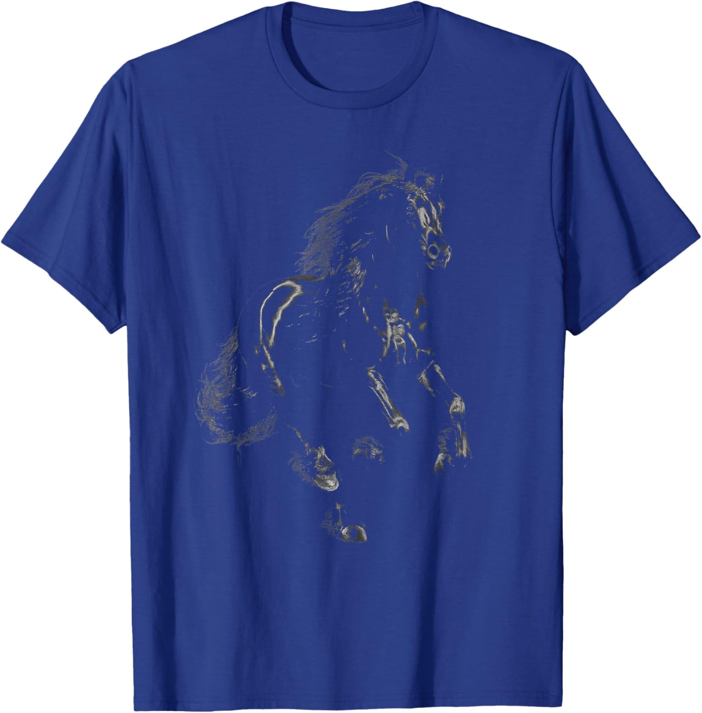 Elegant Black Horse Art Men & Horse Lovers T-Shirt - T-Shirt | Royal