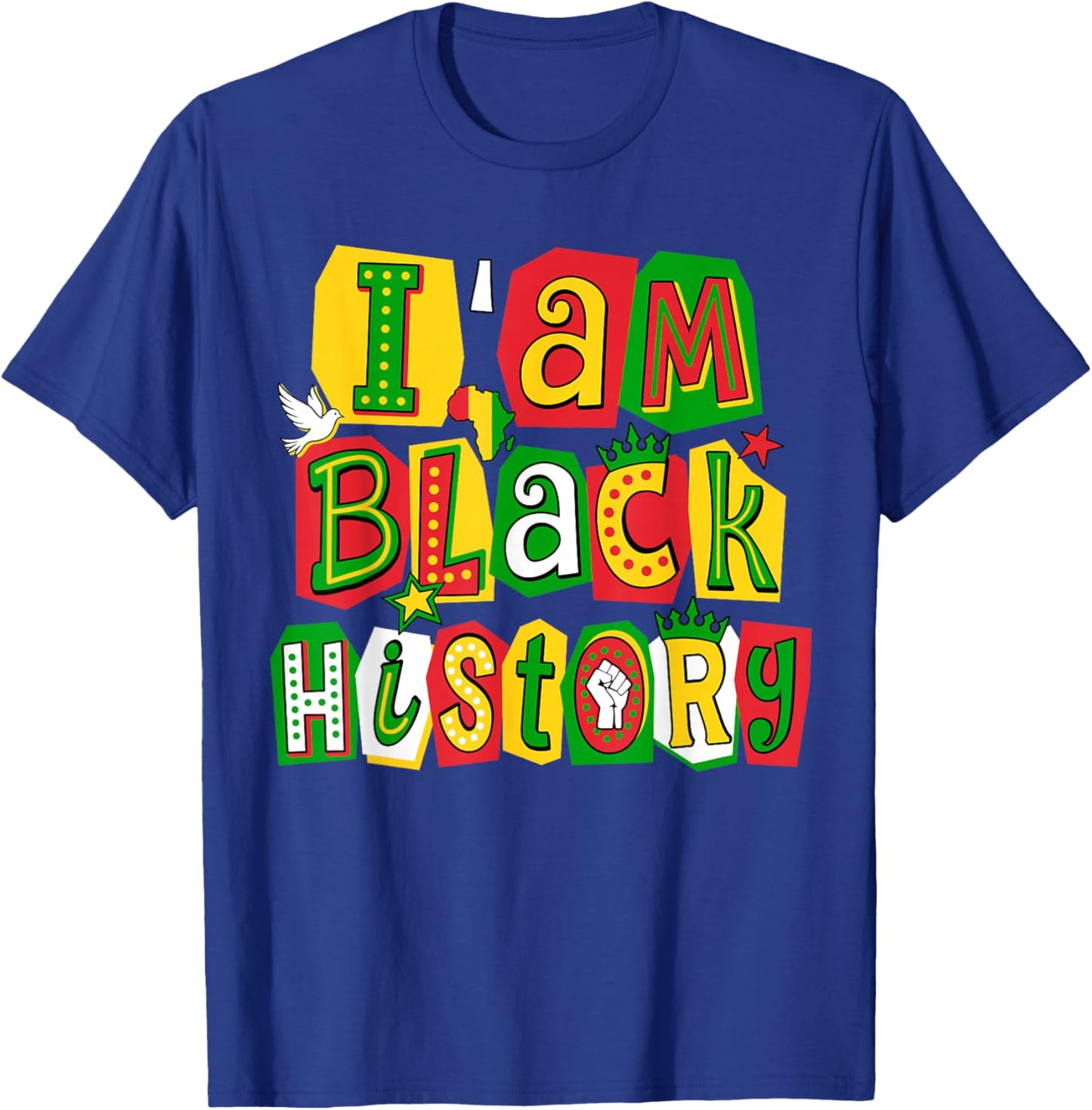 I'm Black History Month African American Black Men Women Kid T-Shirt - T-Shirt | Royal