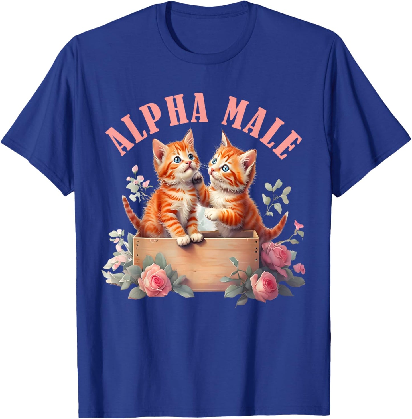 Cat Owner Alpha Cute Kitten Meme Male Men or Women T-Shirt - T-Shirt | Royal