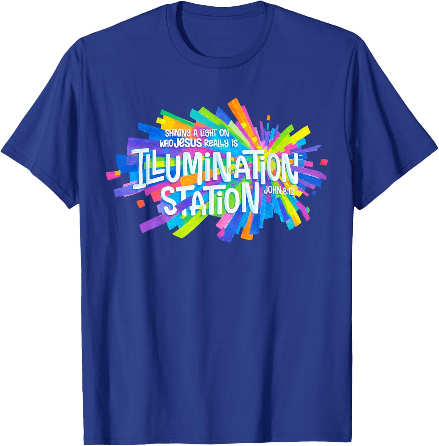 Illumination Station VBS 2026 Vacation Bible School 2 Sided T-Shirt - T-Shirt | Royal