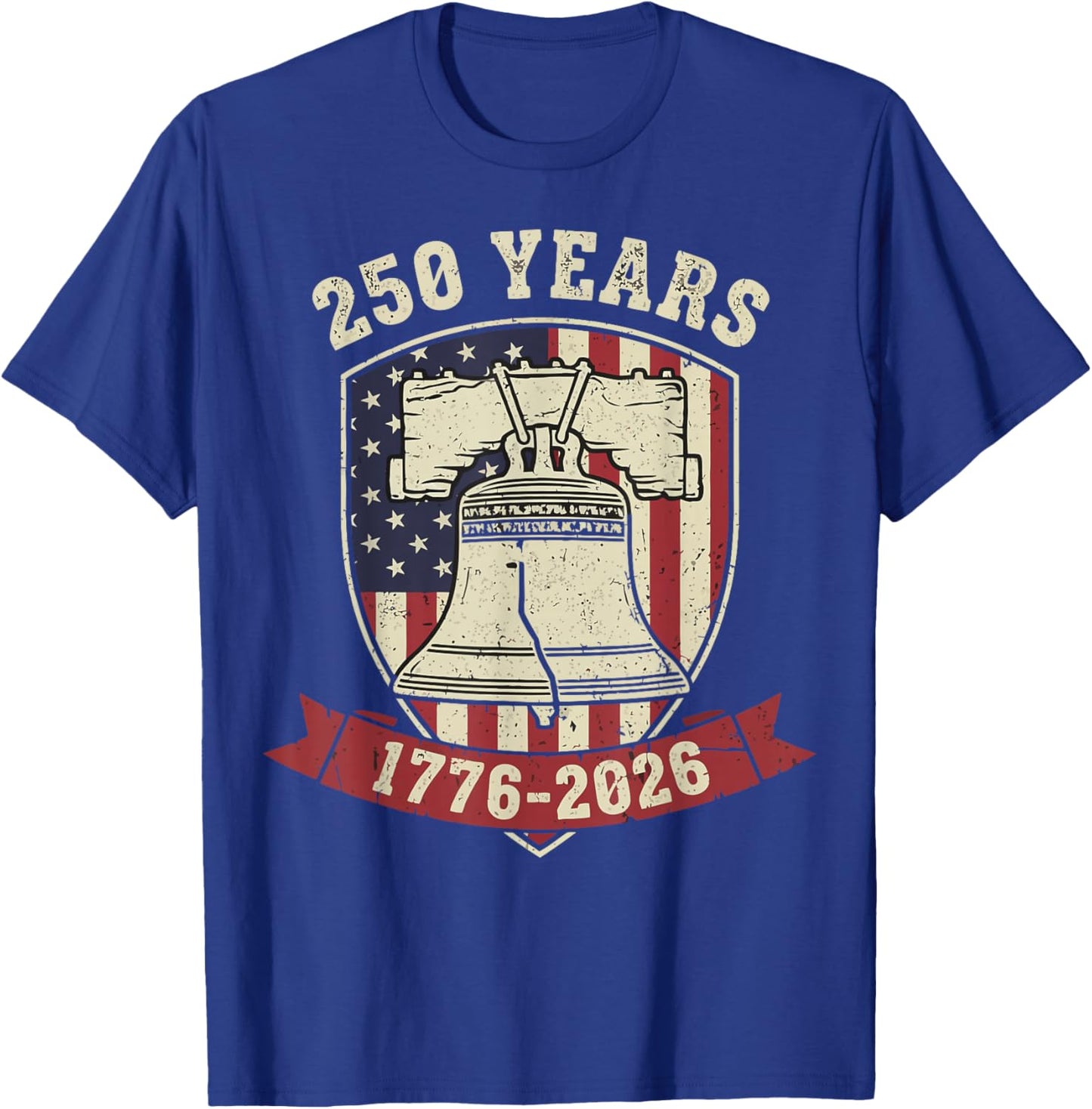250 Years 1776 2026 America 4th of July T-Shirt - T-Shirt | Royal