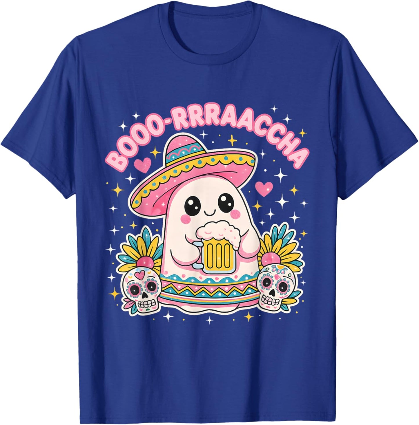 Cute Boorraaccha Ghost Beer Kawaii Fiesta Halloween T-Shirt - T-Shirt | Royal