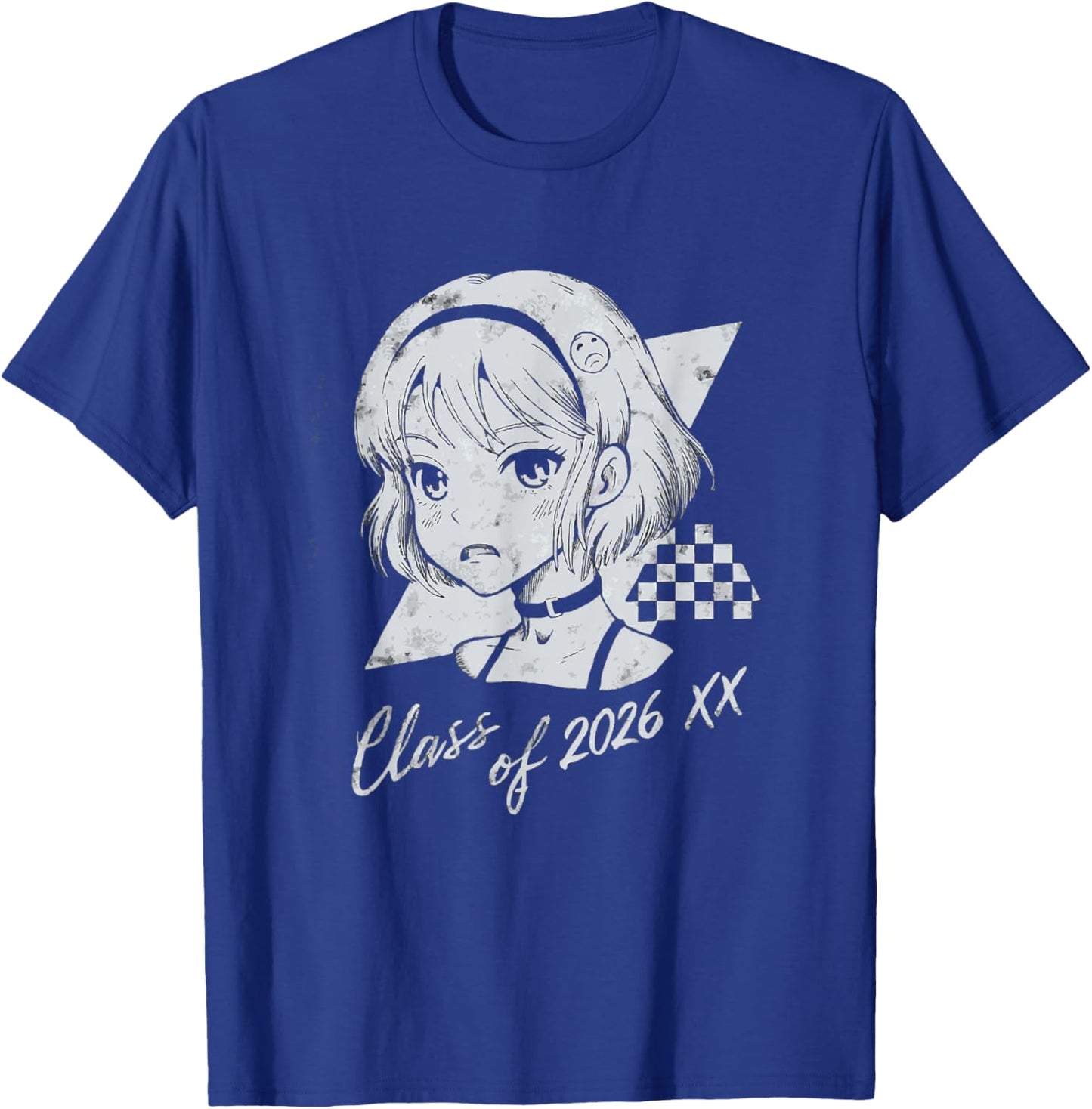 Class of 2026 Graduate | Goth Anime Graphic T-Shirt - T-Shirt | Royal