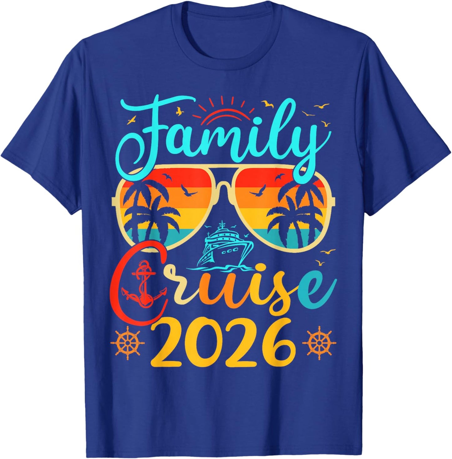 Family Cruise 2026 Summer Vacation Matching Family Cruise T-Shirt - T-Shirt | Royal