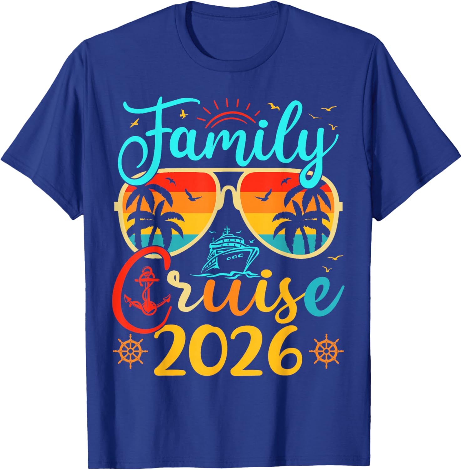 Family Cruise 2026 Summer Vacation Matching Family Cruise T-Shirt - T-Shirt | Royal