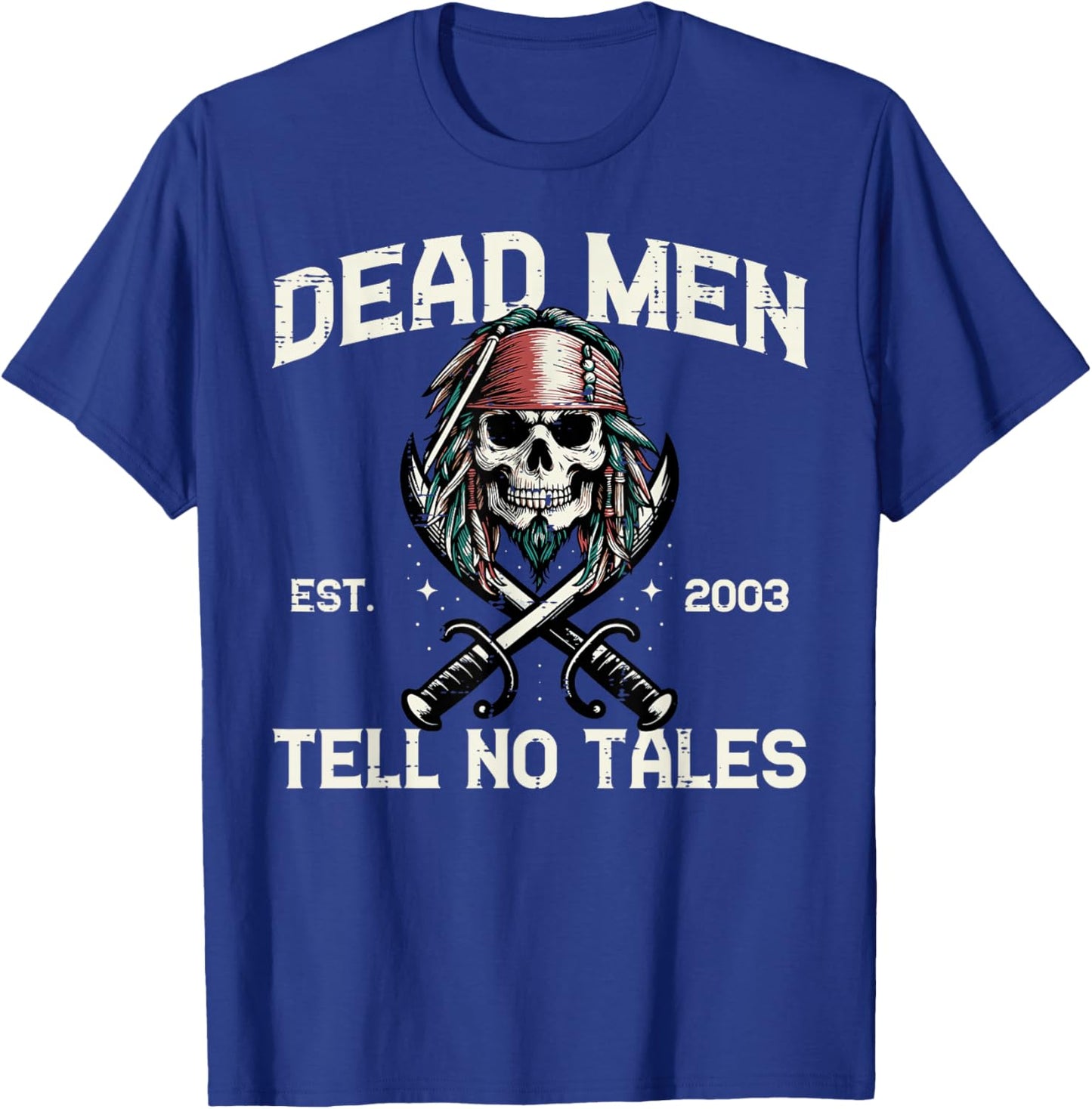 Cool Pirate Costume Men Women Kids Boys Girls Teen T-Shirt - T-Shirt | Royal