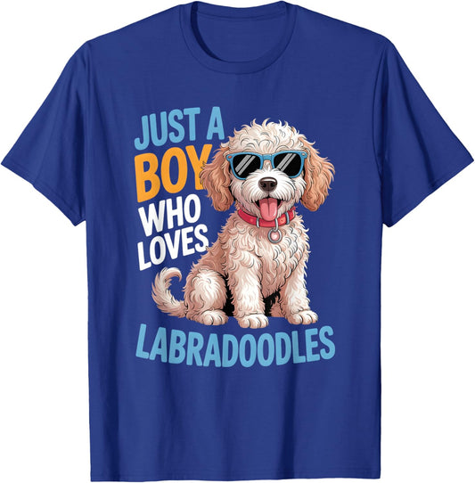 Boys Labradoodle T-Shirt - T-Shirt | Royal