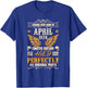 52rd Birthday Vintage Legends Born in 1974 52 Years April T-Shirt - T-Shirt | Royal