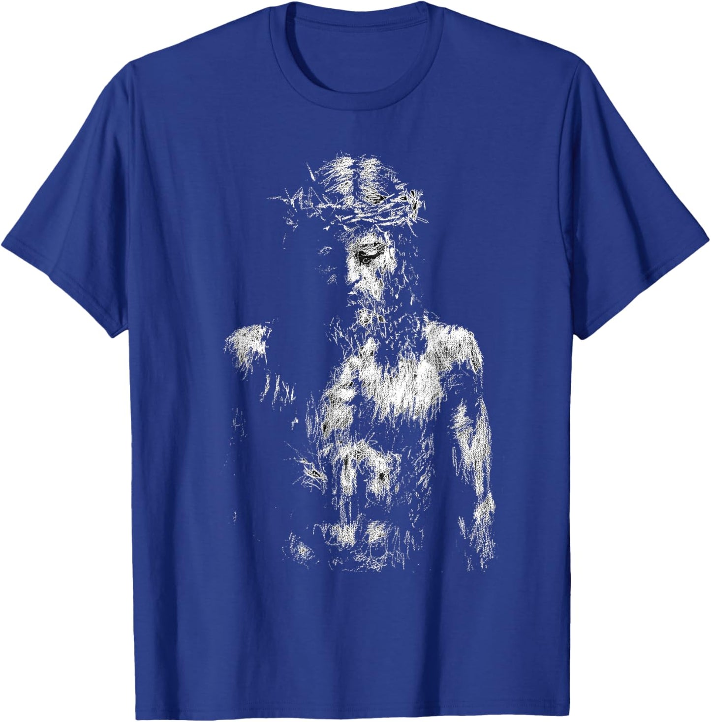 Jesus Christ Crown of Thorns T-Shirt - T-Shirt | Royal