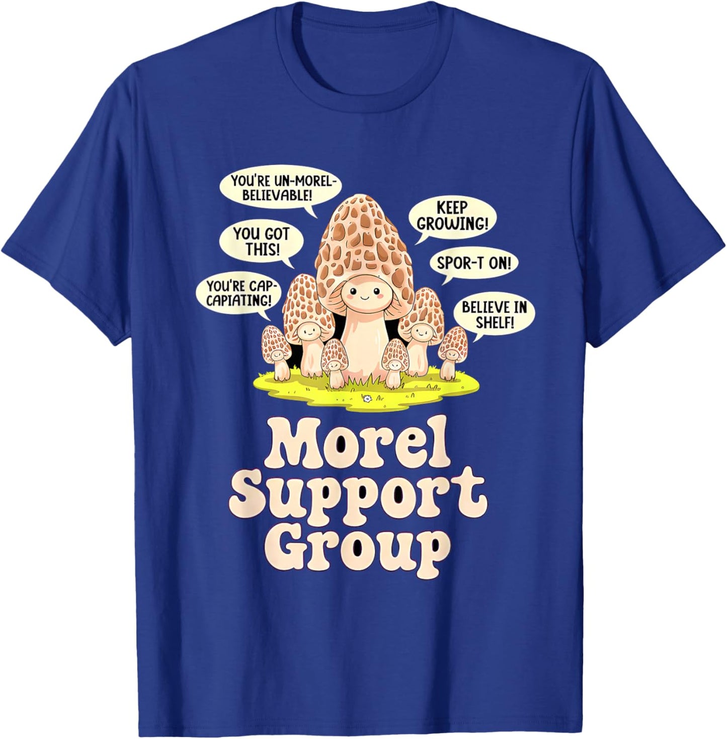 Morel Mushroom Hunting Funny T-Shirt - T-Shirt | Royal