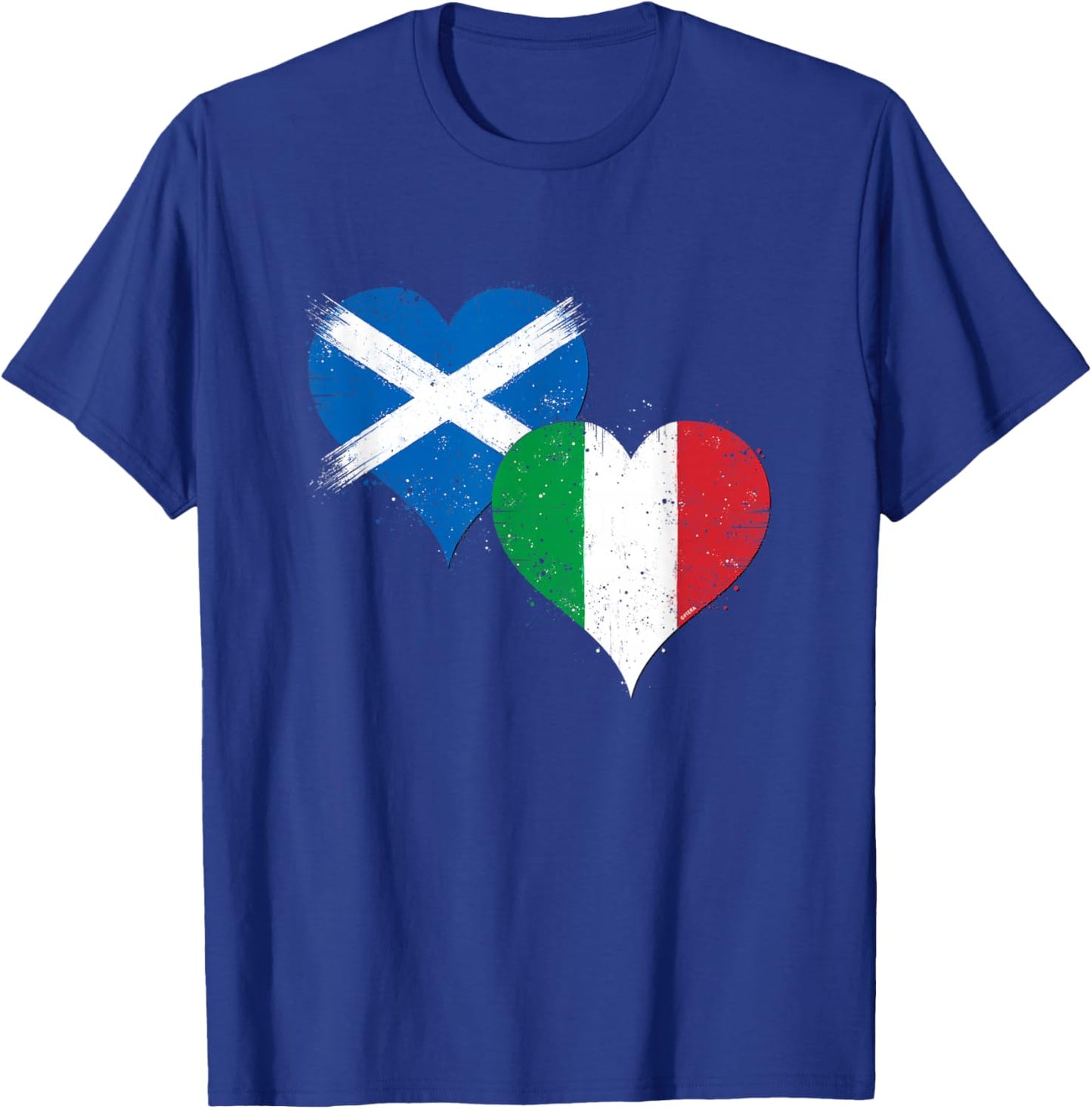 Scotland Italy Flag for Proud Scottish Italian Fans Pride T-Shirt - T-Shirt | Royal