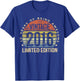Vintage 2016 Limited Edition 10-Year-Old 10th Birthday T-Shirt - T-Shirt | Royal