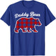 Daddy Bear Buffalo Red Plaid Matching Family Christmas T-Shirt - T-Shirt | Royal