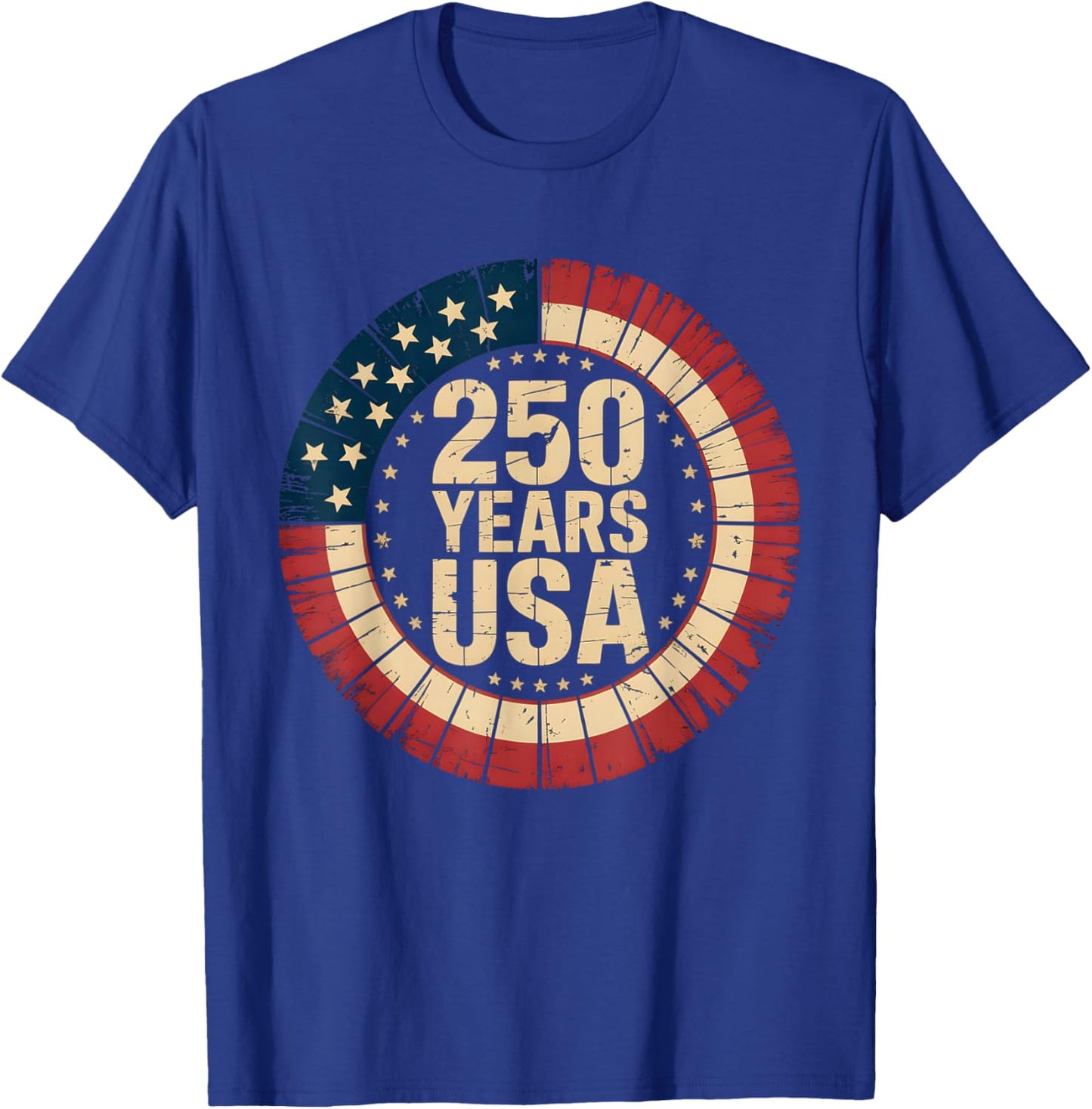 1776–2026 USA 250th Anniversary of Independence Day T-Shirt - T-Shirt | Royal
