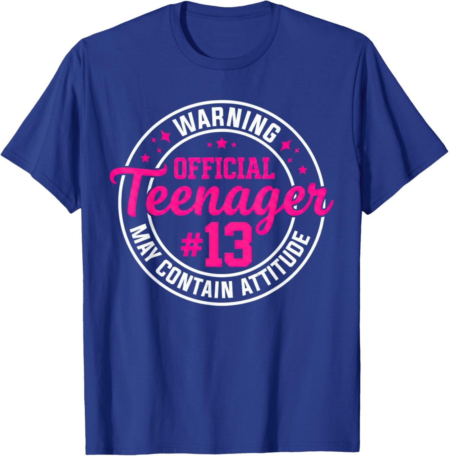 13th Birthday Girl 13 Years Old Official Teenager Birthday T-Shirt - T-Shirt | Royal