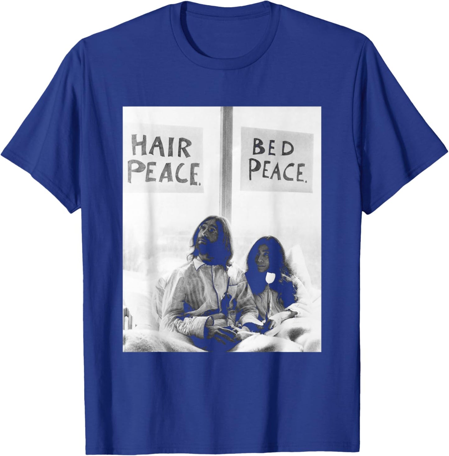 John Lennon Yoko ONO Anti-War Bed-in 1969 The Beatles T-Shirt - T-Shirt | Royal
