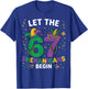 Let The 67 Shenanigans Begin Mardi Gras 6 7 Six Seven Meme T-Shirt - T-Shirt | Royal