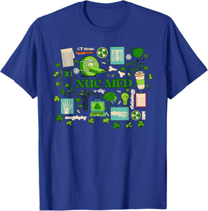 St Patrick's Day Nuclear Medicine Tech Nuc Med Technology Nu T-Shirt - T-Shirt | Royal