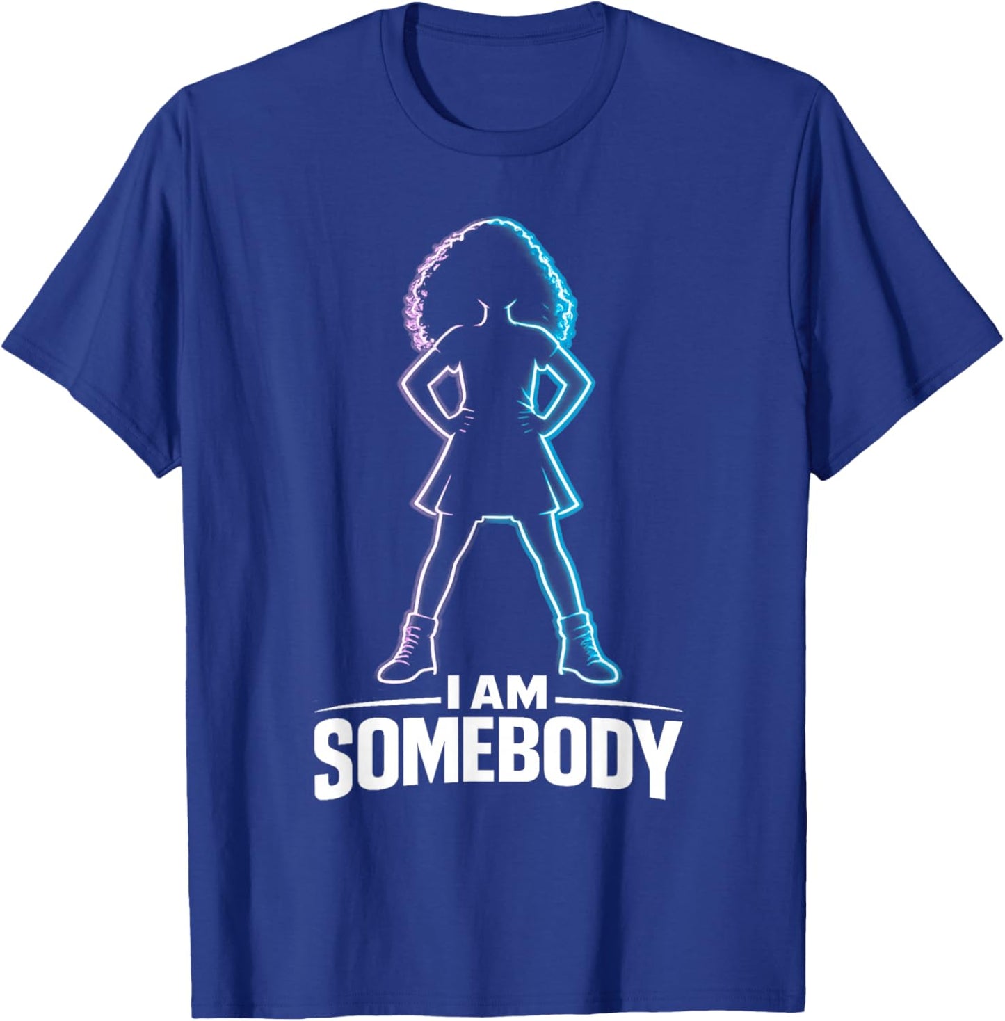 I Am Somebody | Black Girl Empowerment T-Shirt - T-Shirt | Royal