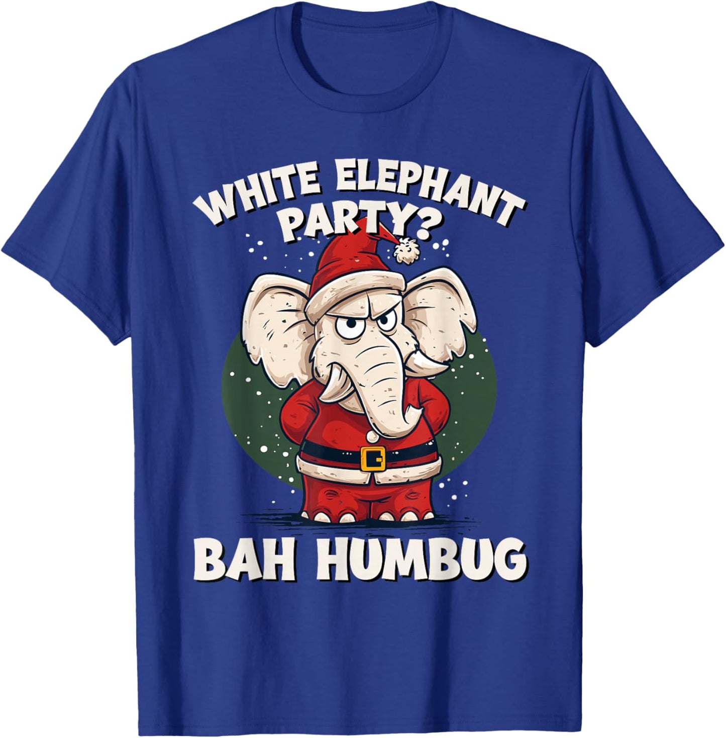 Funny White Elephant Exchange Christmas Party Gag T-Shirt - T-Shirt | Royal
