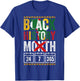 Black History Month Patriotic African American Men Women T-Shirt - T-Shirt | Royal