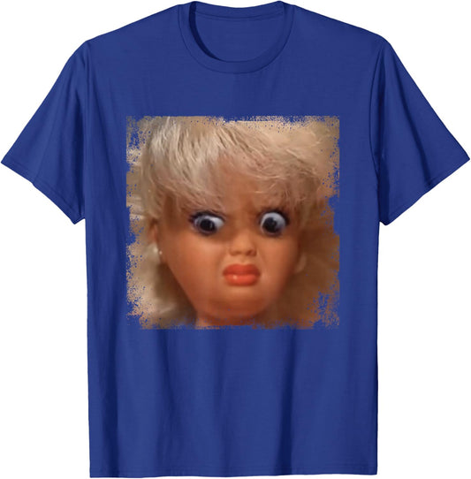 Funny Doll Face Meme T-Shirt - T-Shirt | Royal