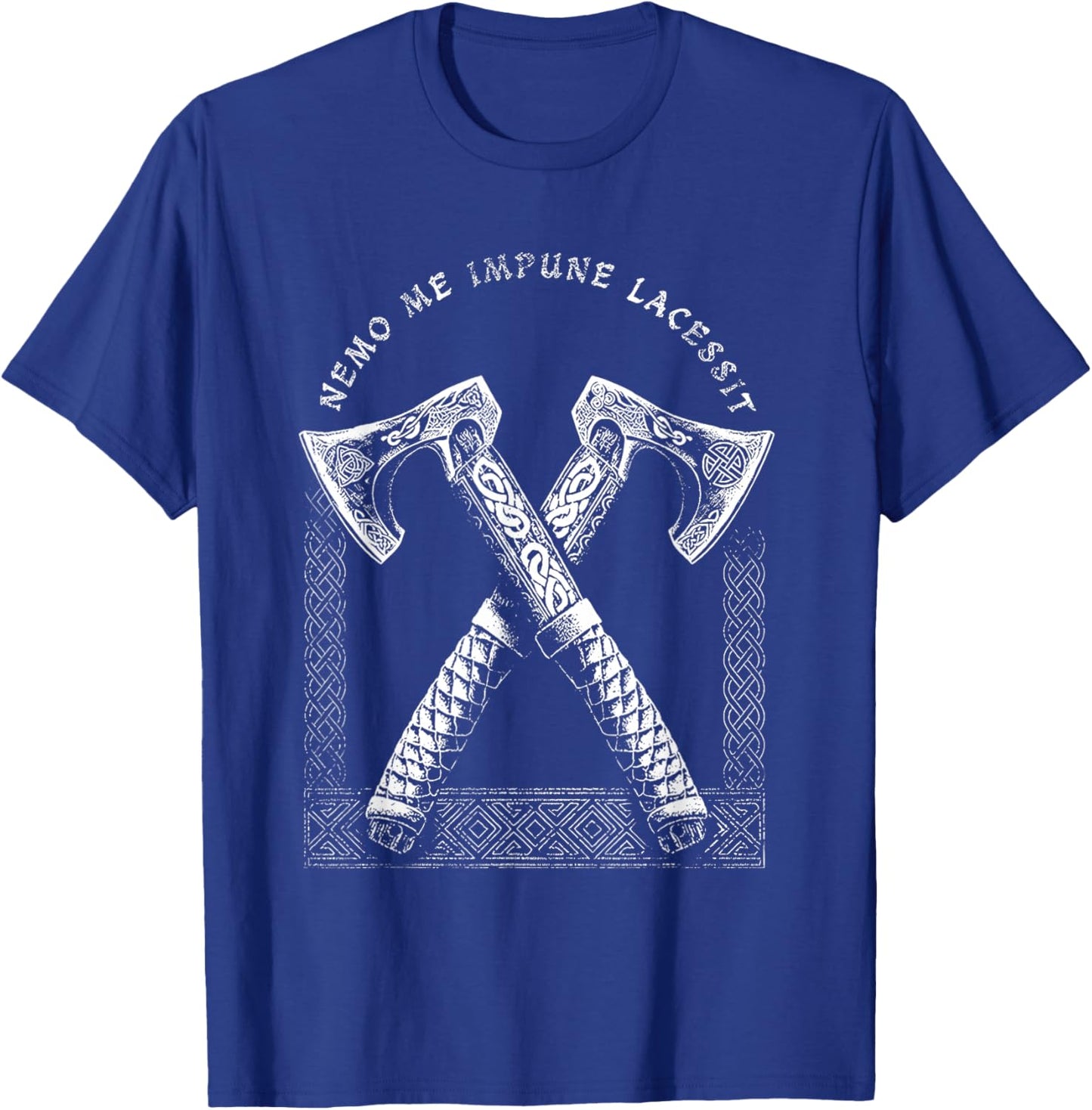 Nemo Me Impune Lacessit Funny Viking Warrior Axe T-Shirt - T-Shirt | Royal