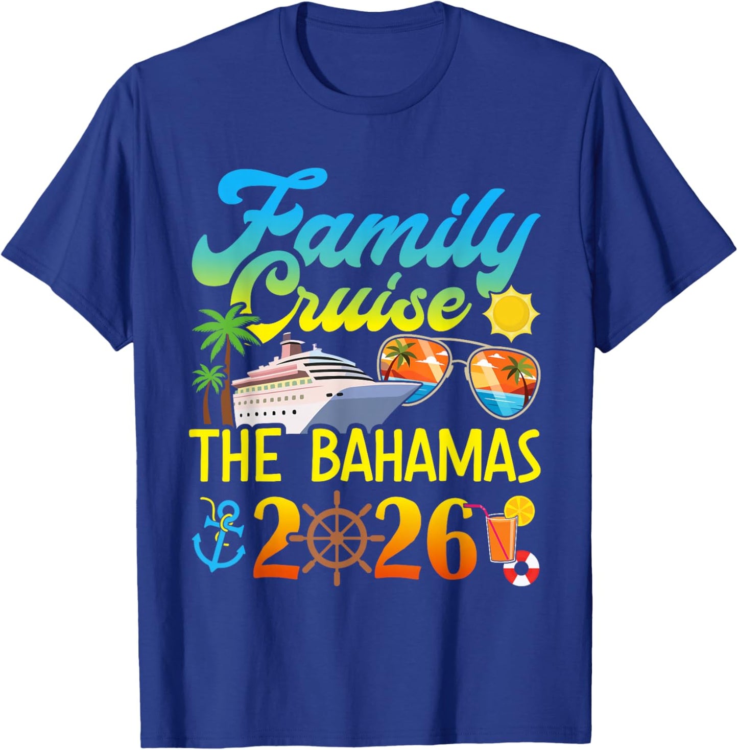 Bahamas Family Cruise 2026 T-Shirt - T-Shirt | Royal