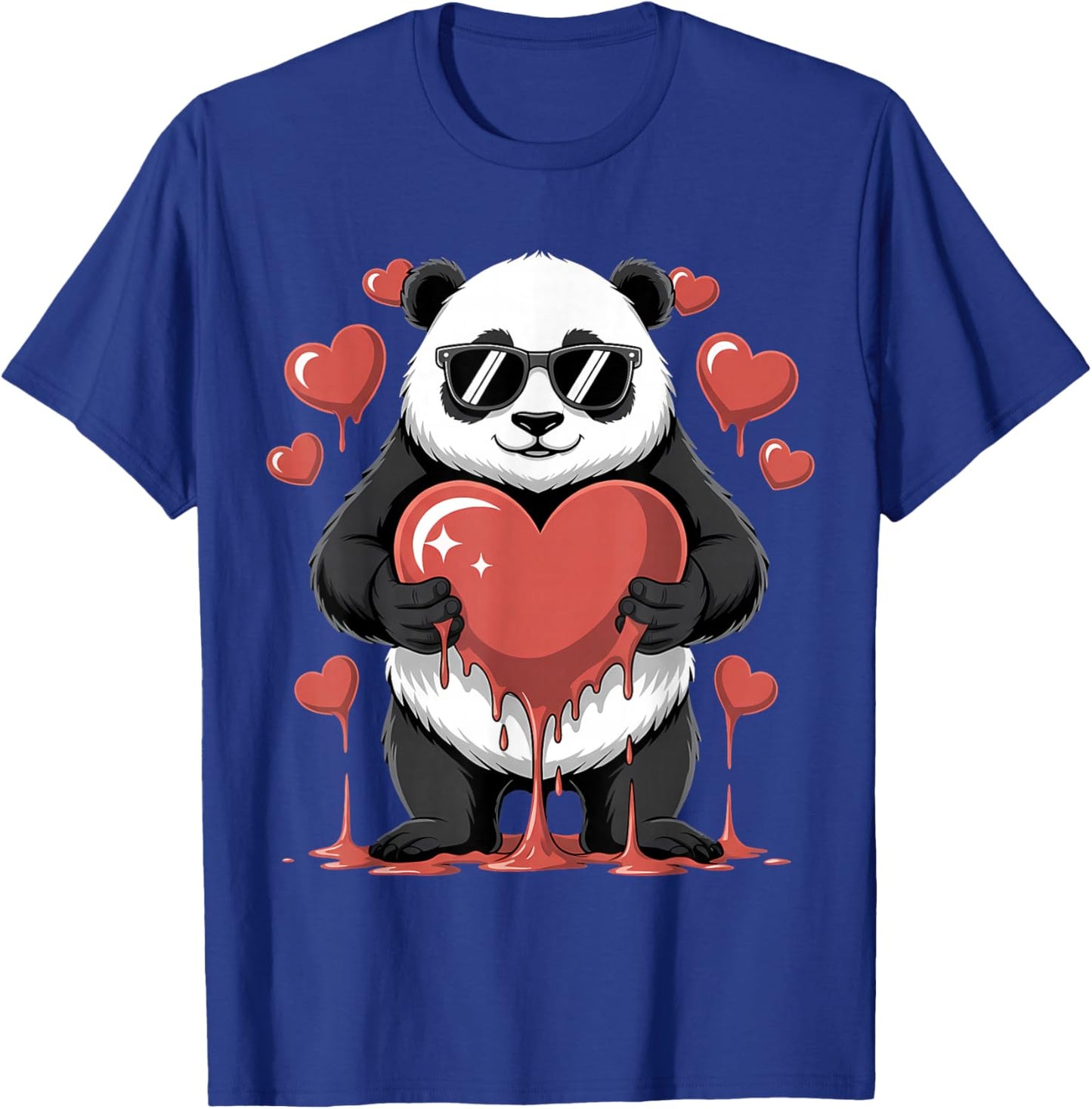 Valentines Day Cute Valentine Panda Lover T-Shirt - T-Shirt | Royal