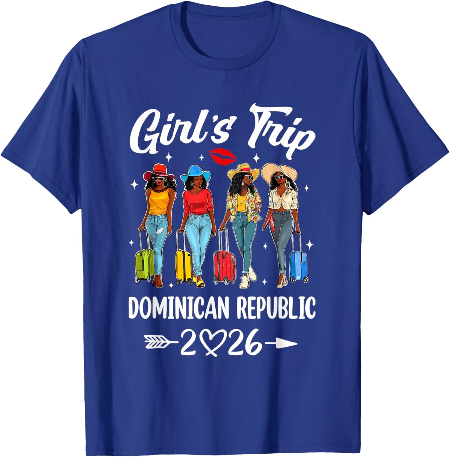 Dominican Republic Girls Trip 2026 Birthday Squad Women T-Shirt - T-Shirt | Royal