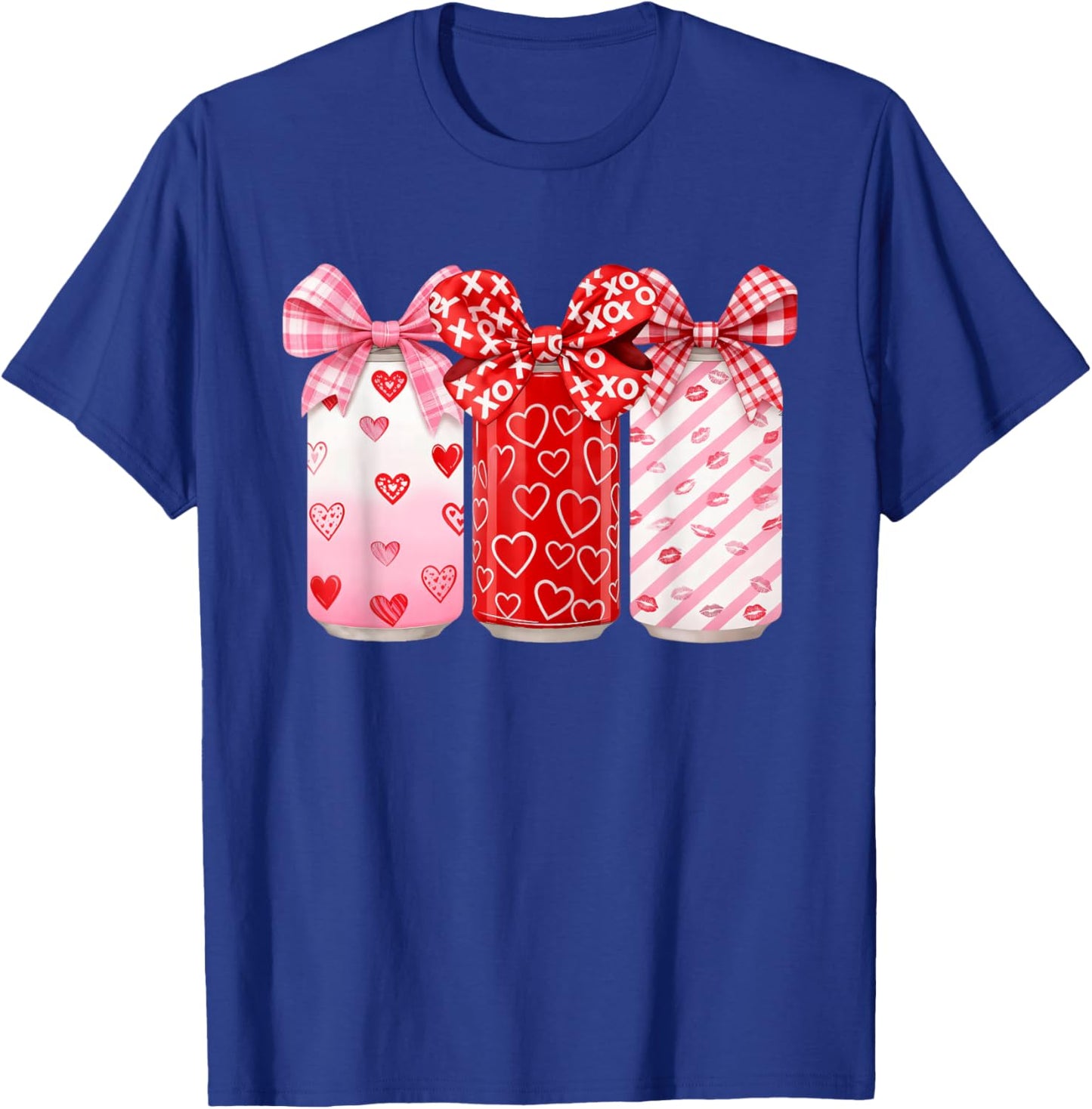Soda Valentines Day Cute Retro Beverage Men Women Kids T-Shirt - T-Shirt | Royal