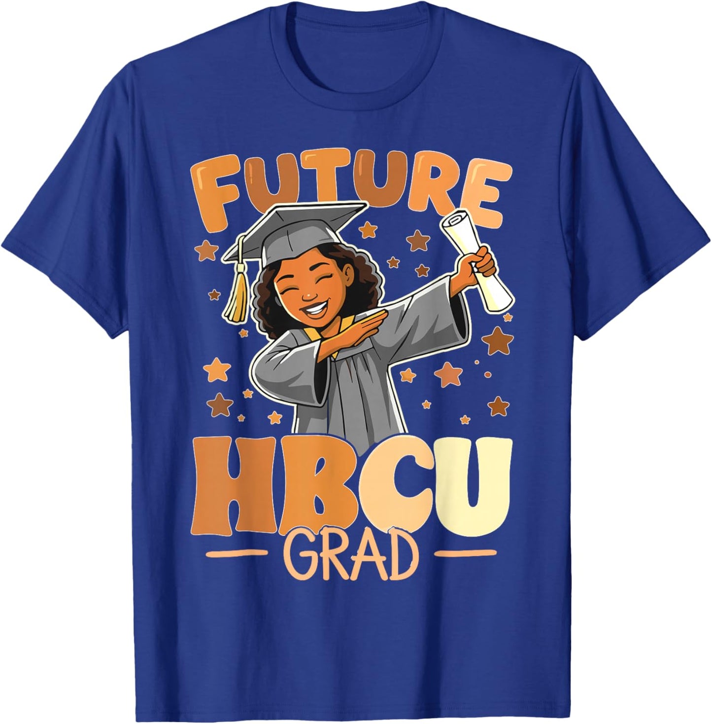 Future HBCU Grad Dabbing Girls College Graduation HBCU T-Shirt - T-Shirt | Royal