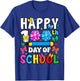 Happy 100th Day of School Coquette Bow 100 Days Girls T-Shirt - T-Shirt | Royal