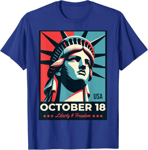 October 18 Shirt T-Shirt - T-Shirt | Royal