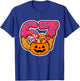 Funny Donut Number 67 Halloween Birthday Kids Candy Pumpkin T-Shirt - T-Shirt | Royal