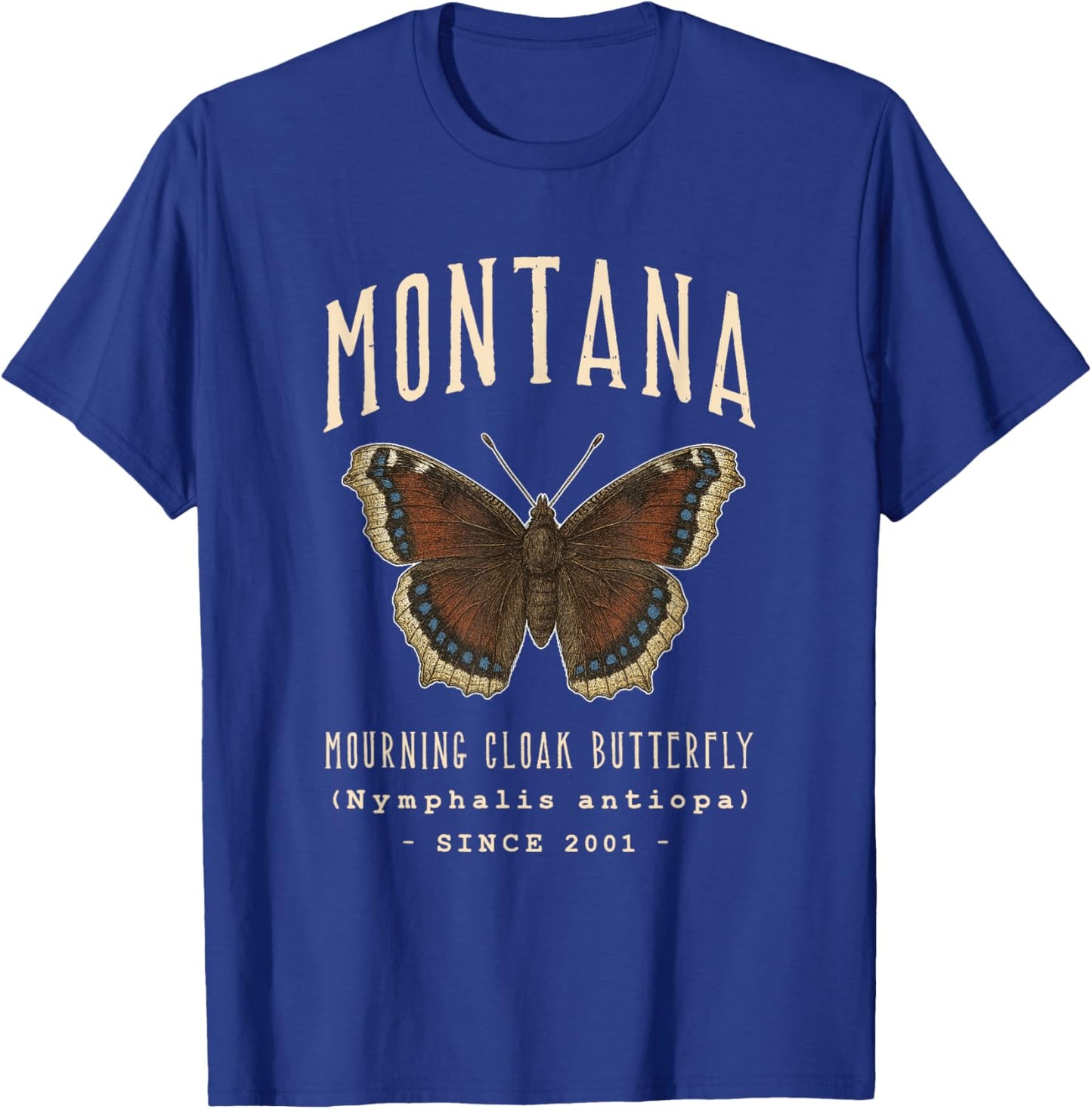Montana Mourning Cloak Butterfly T-Shirt - T-Shirt | Royal